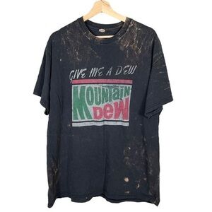 Vintage Y2K Mountain Dew Soda Promo T-shirt Mens XL